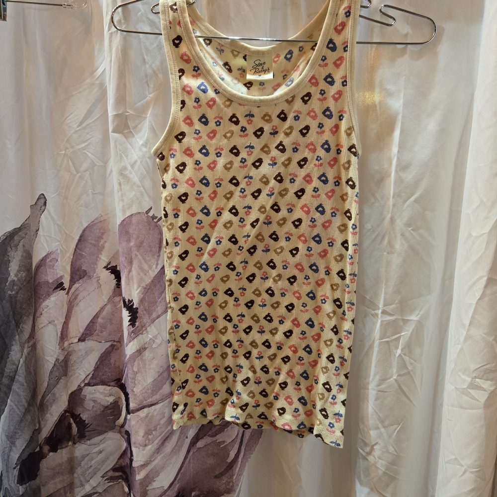 Steve & Barry's Multicolor Heart Pattern Tank Top